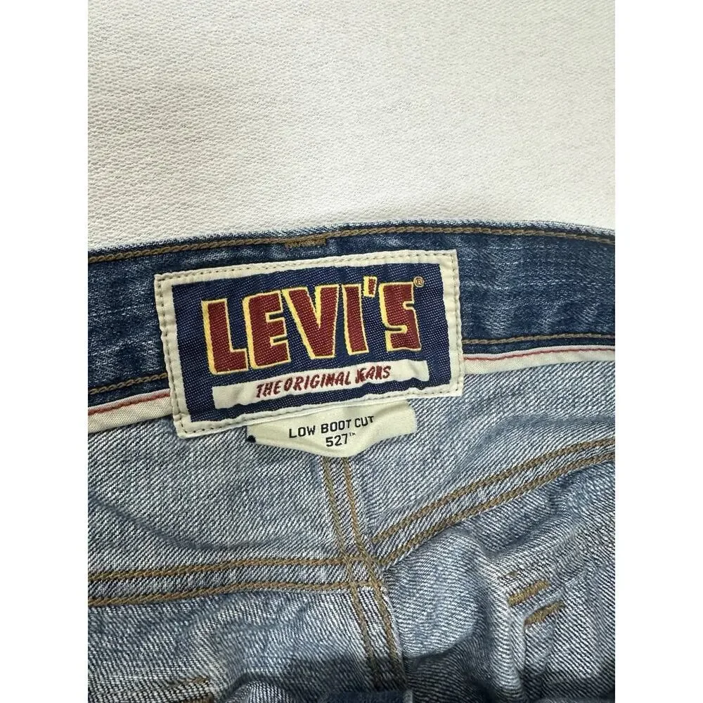 Vintage Levi’s 527 Low Bootcut Jeans Mens Size 36x32 Y2K Flap Pockets Western